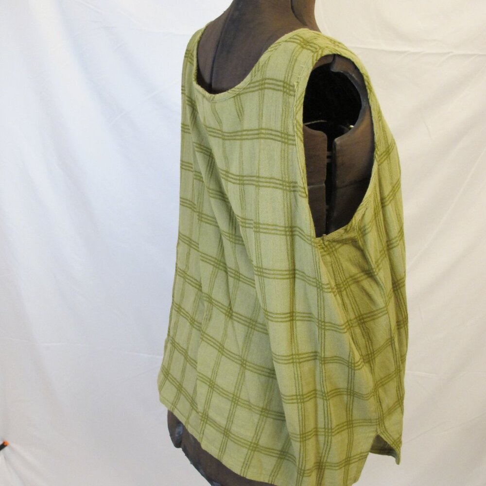 St. Germain Olive Green Windowpane Matched Set To… - image 5